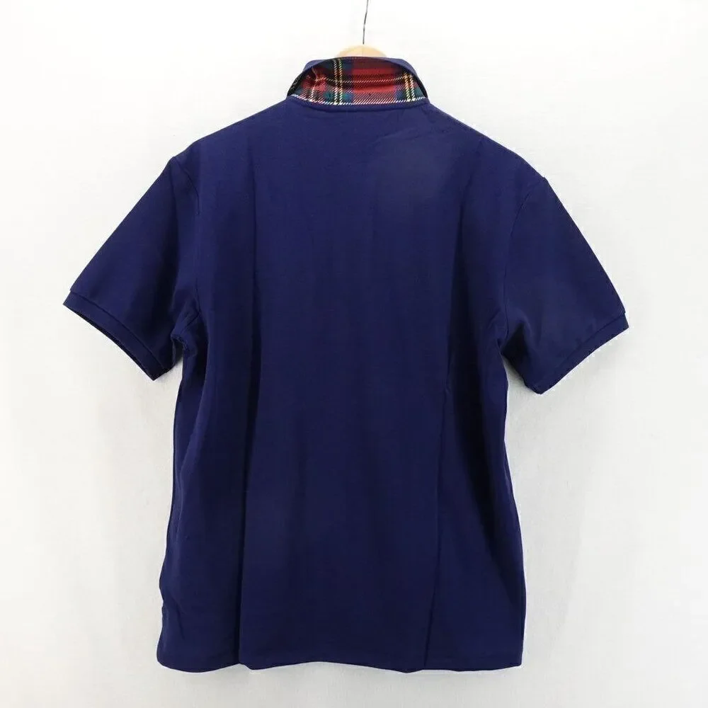 Polo Ralph Lauren Men's Slim Fit Lunar New Year Triple-Pony Polo Shirt Blue XL